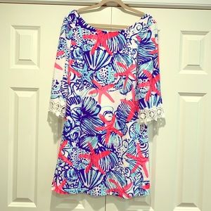 Lilly Pulitzer Pink and Blue dress size Large